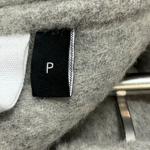 THEORY MELANGE GREY PERFECT MOTO DOUBLE FACE JACKET - Picture 5 of 5